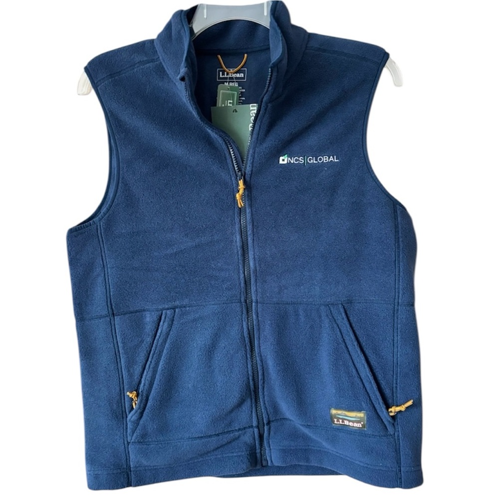 NWT L.L. Bean Navy Mountain Classic Fleece Vest SZ M